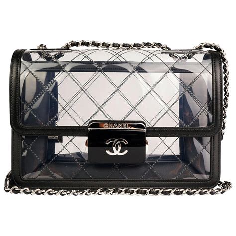 chanel clear bag|chanel transparent tote bag.